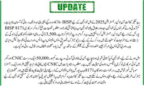 Benazir Kafalat Online Registration 2025 Know Details How To Apply And Enroll In 13500 Payment