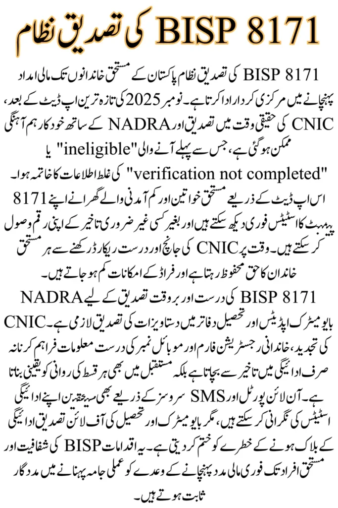 BISP 8171 Verification Closed: Complete Reasons, Updates & How to Resolve
