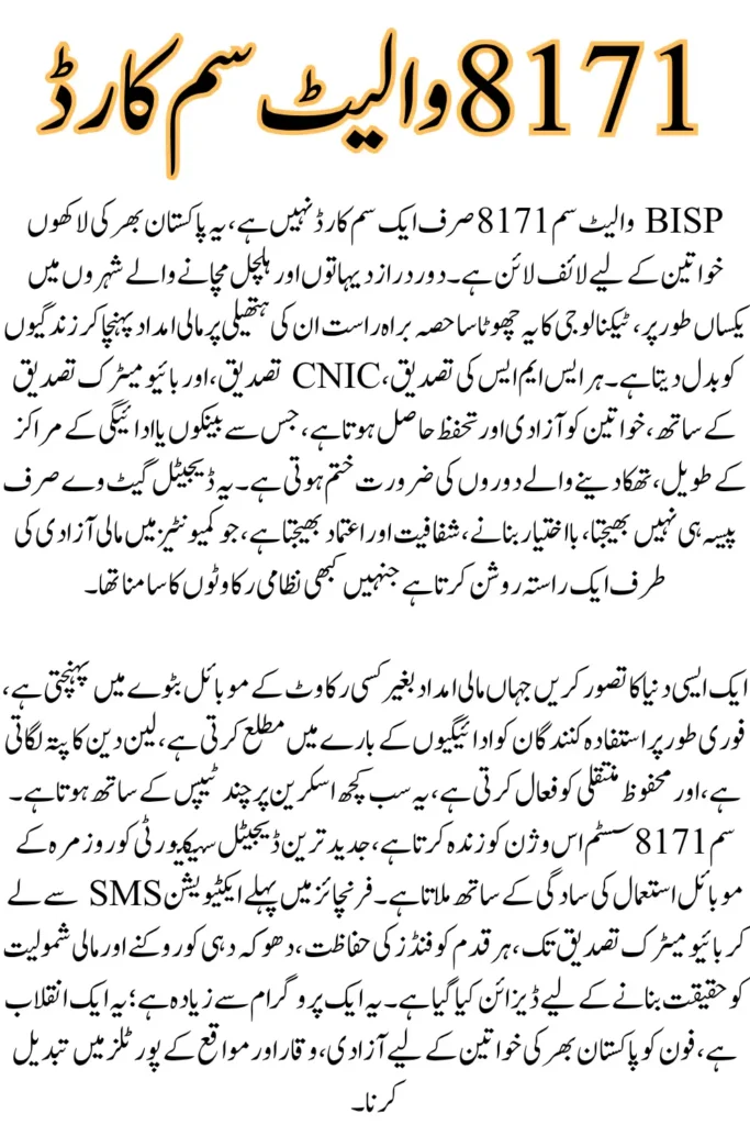 BISP Wallet SIM 8171 Login & Verification: Updated Guide for Every Users Need to Know