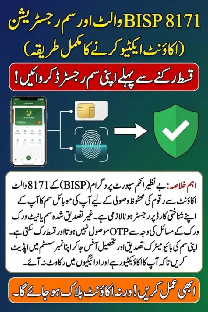 BISP 8171 Wallet & SIM Registration Made Simple – Verify and Activate Your Account