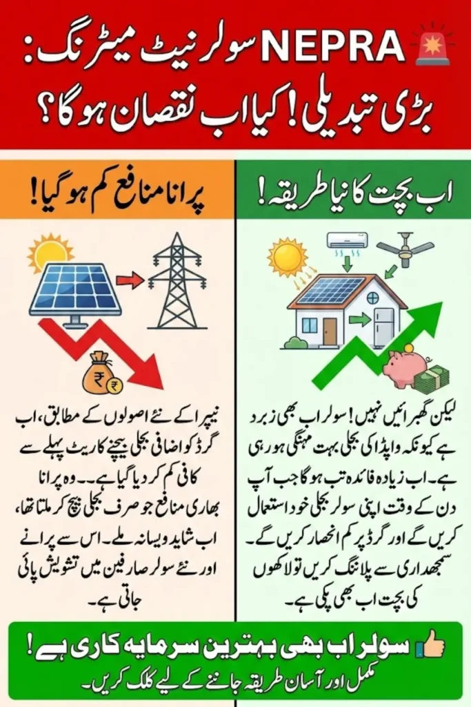 NEPRA Solar Net Metering Changes Explained: New Rules, Unit Rates & Impact on Homeowners