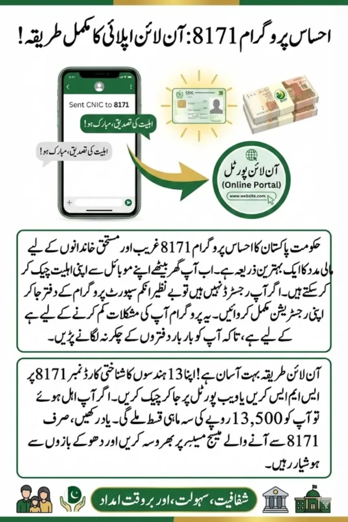 8171 Ehsaas Program Check CNIC Online Web Portal Guide